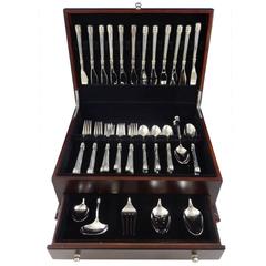 Vintage Olympia by Wallace II Sterling Silver Flatware Set for 12 Service 64 Pieces