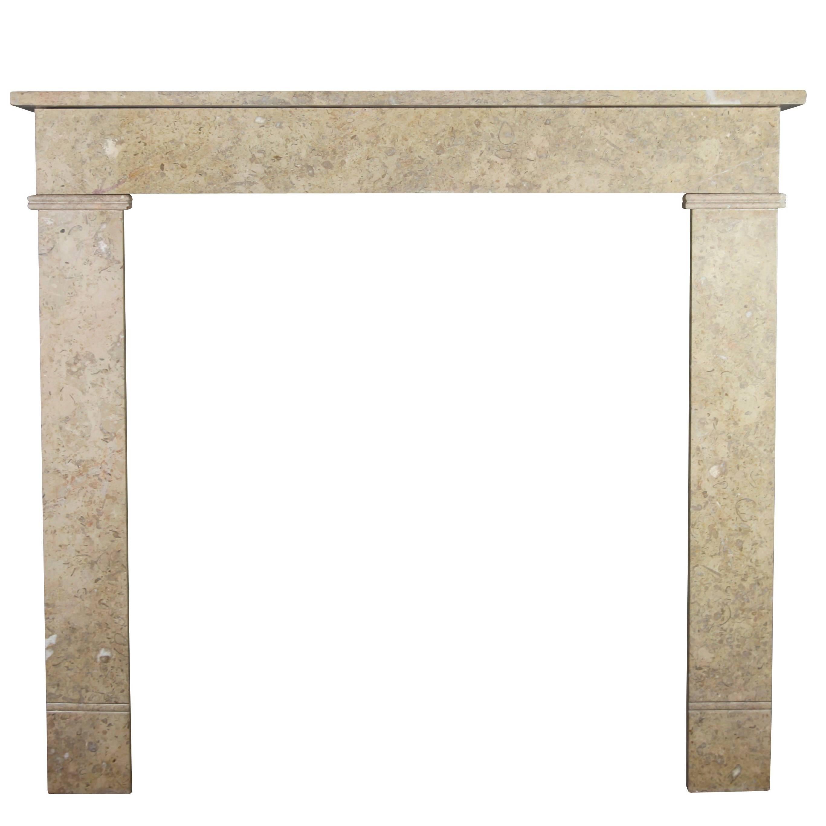 19th Century Original Antique French Fireplace Surround in Marble For Sale