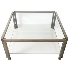 Hollywood Regency Glass Coffee Table T28D by Peter Ghyczy, 1986 9