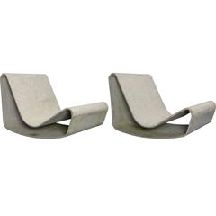 Vintage Pair of Willy Guhl “Loop” Chairs