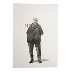 Robert Indermaur "Money" 20th Century Oil on Paper 11