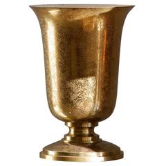 Gilt Bronze French Art Deco Urn Lamp by Genet & Michon