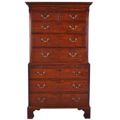 George III Mahogany Chest on Chest George III Mahogany Chest on Chest