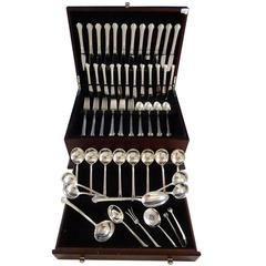 Silver Plumes by Towle Sterling Silver Flatware Set for 12 Service 78 Pieces