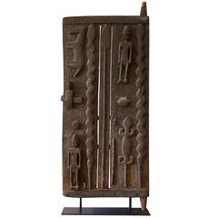 Monumental Hardwood African Granary Door, circa 18th Century