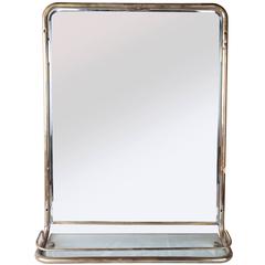 Vintage Brass Mirror from Ship's Mid-Century Stateroom