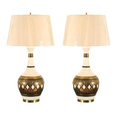 Dazzling Restored Pair of Vintage Lamps by Fortune Lamp Company 1