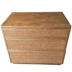 Mid-Century Chest with Caned Drawers 4
