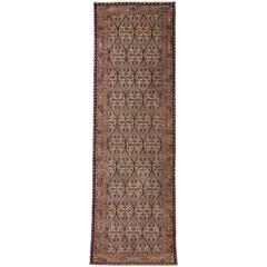 Vintage Turkish Oushak Carpet Runner with Modern Style 10