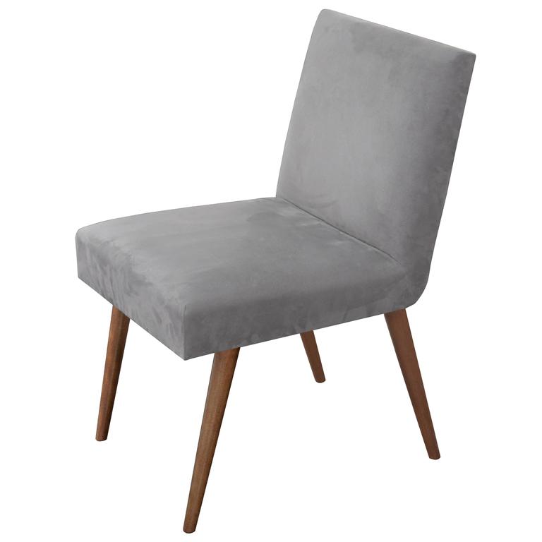 Elegant Desk Chair with Conical Walnut Legs by T.H. RobsjohnGibbings