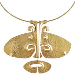 Tapio Wirkkala 14 kt Gold Pendant-Necklace "Lehmän Pää," 1971 12