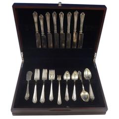 Shenandoah by Alvin Sterling Silver Flatware Set for 8 Service 56 Pcs Scarce 6