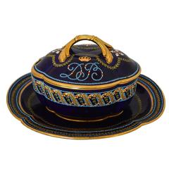 Sevres Jeweled 18th Century Gravy Bowl