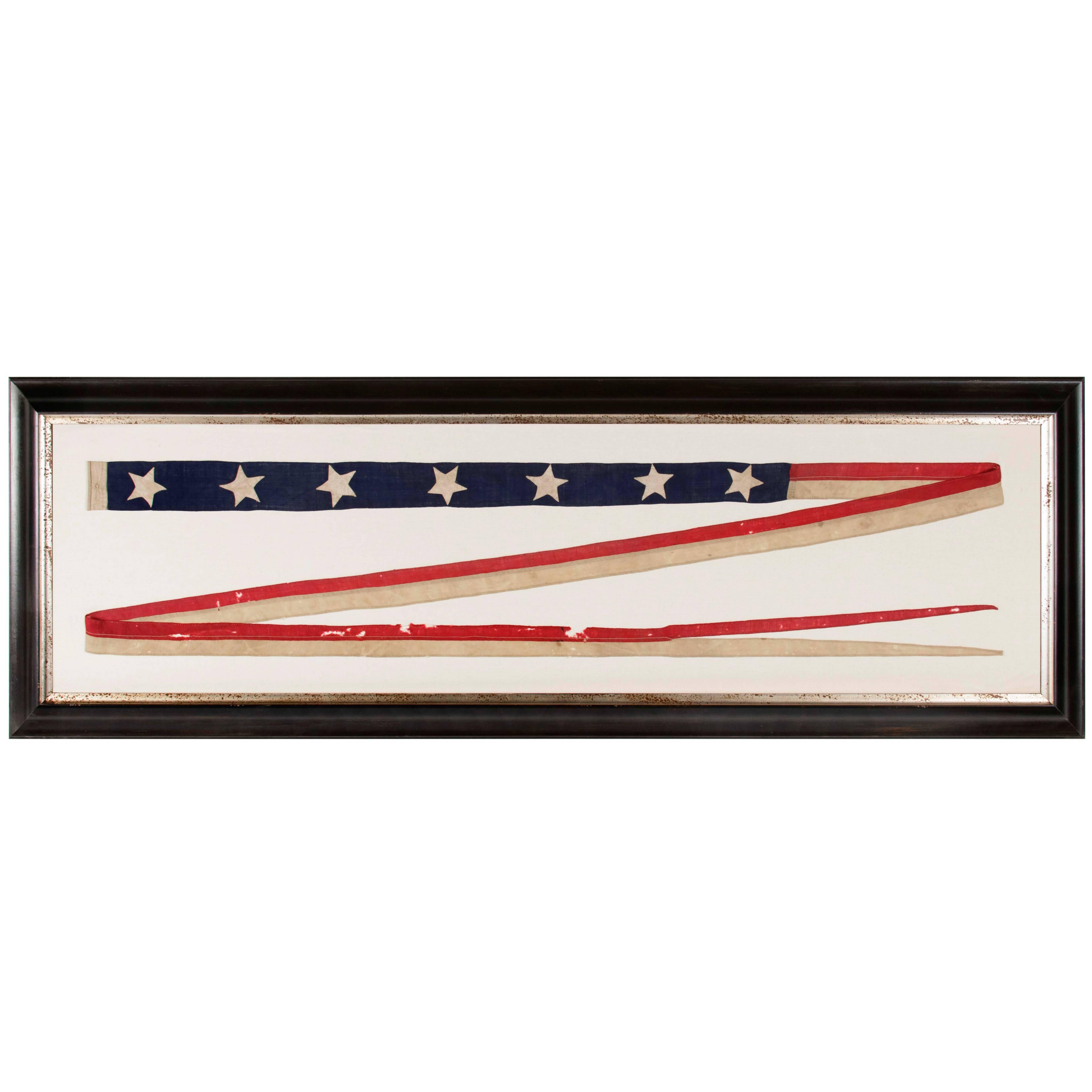 U.S. Navy Commissioning Pennant with 7 Stars