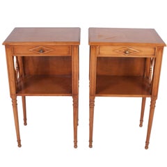 Pair of Meister 'Cherrywood' Nightstands or Side Tables with Drawers
