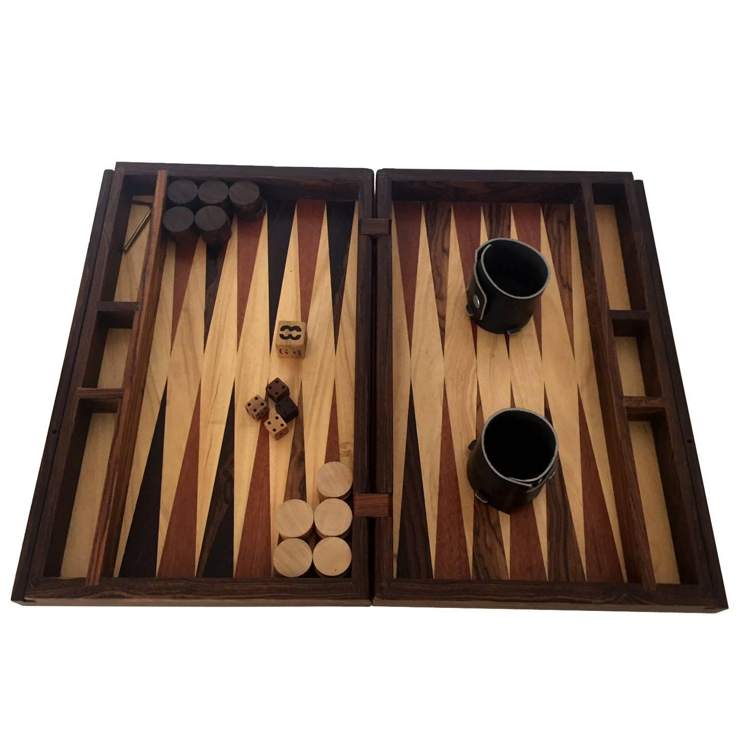 Handmade Backgammon Game Set by Don Shoemaker