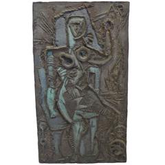 Abbott Pattison Abstract Bronze Plaque 8