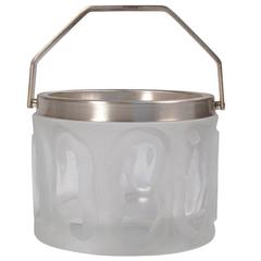 Scandinavian Modern Glass Ice Bucket