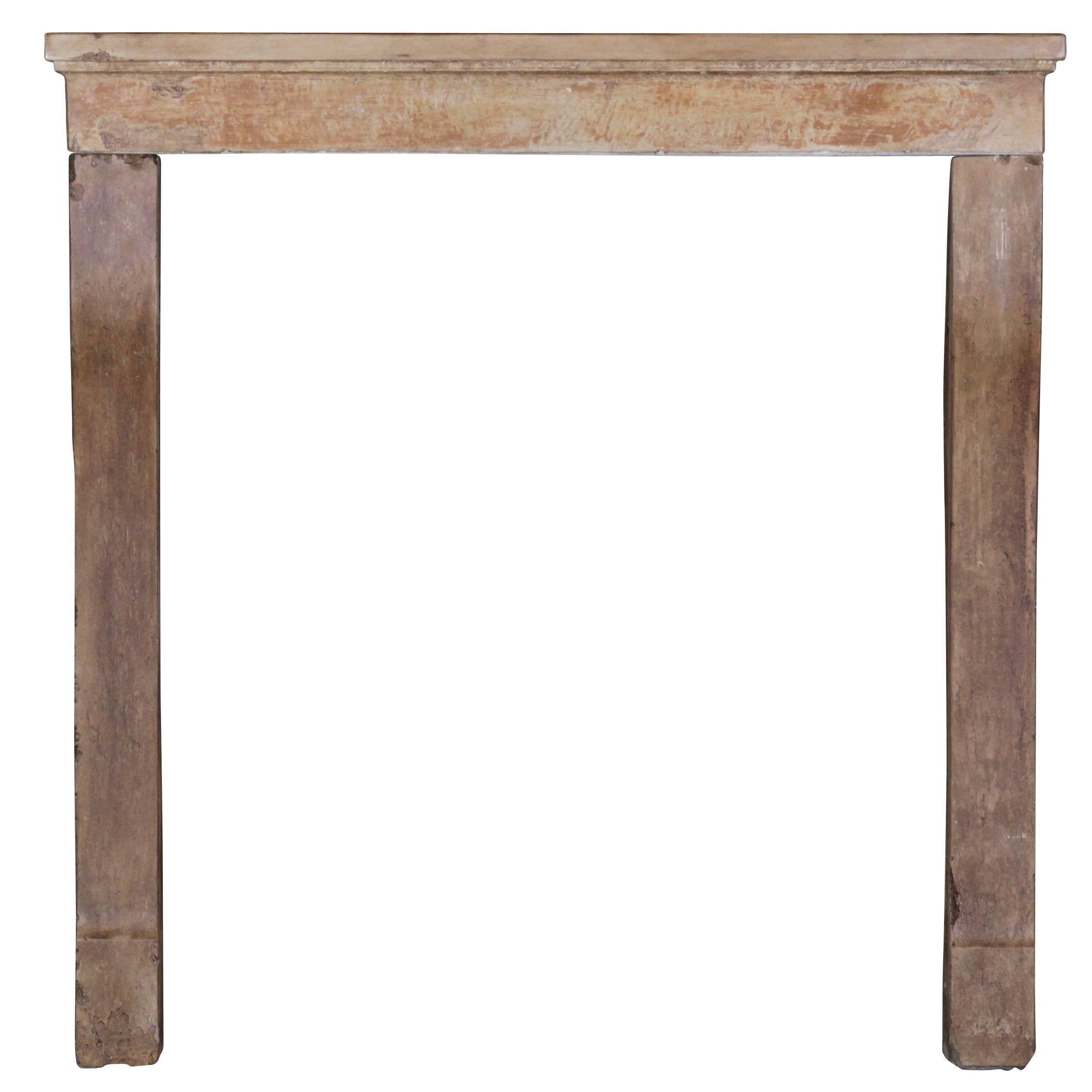 17th Century Antique Fireplace Mantel in Hard Stone For Sale