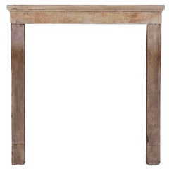 17th Century Antique Fireplace Mantel in Hard Stone