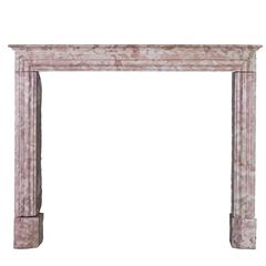 19th Century Original Antique Fireplace Mantel in Marble 8