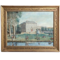 19th Century Irish Oil on Canvas of Kilkenny Academy