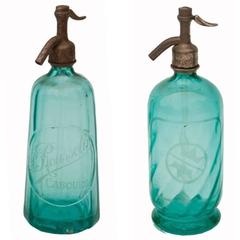 Antique French Blue Siphons