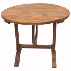 Antique Wood Wine Tasting Table