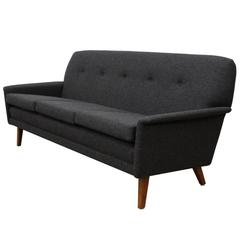Folke Ohlsson Danish Midcentury Three-Seat Sofa, Fully Restored