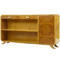 20th Century Scandinavian Elm Low Bookcase, 1950s