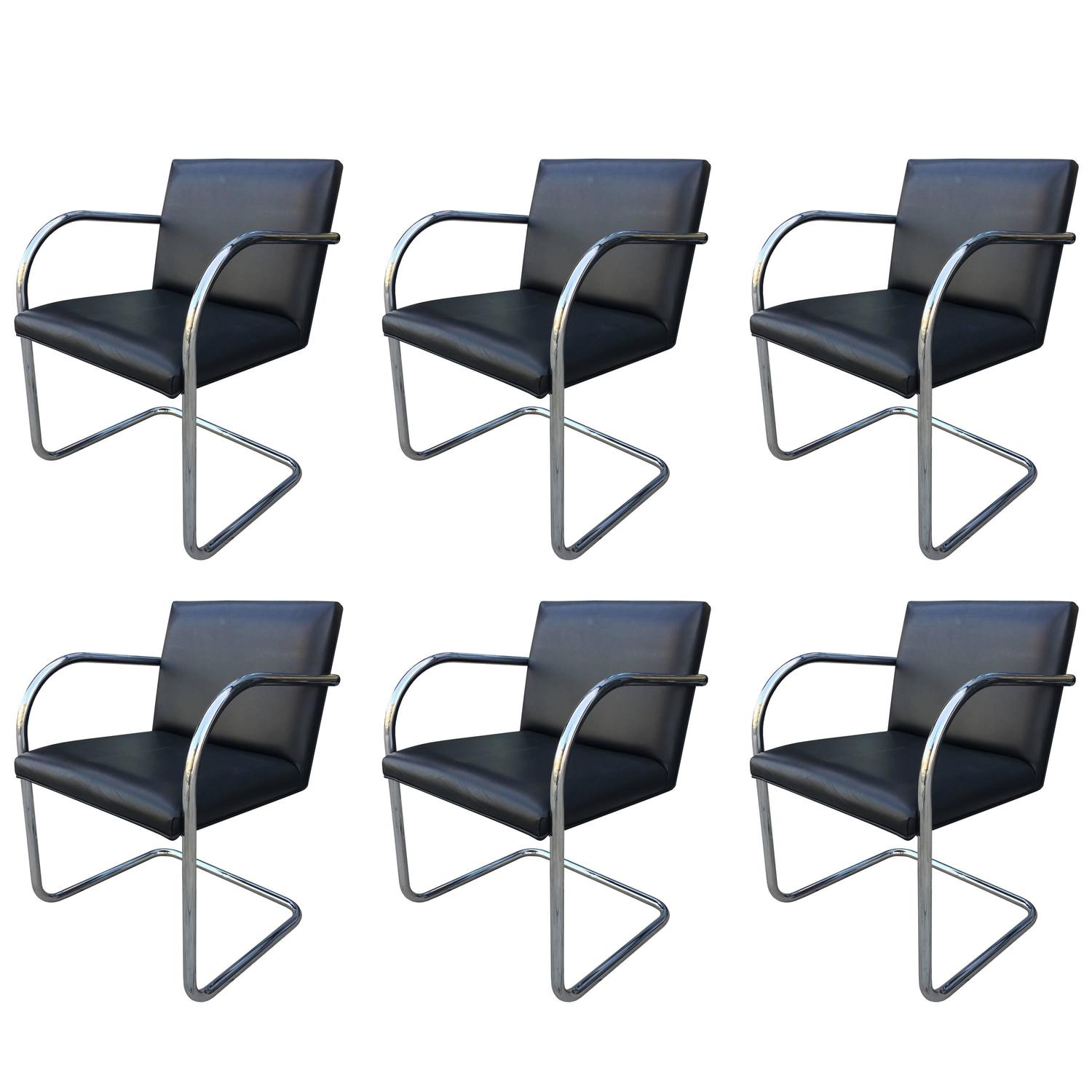 Mies Brno Chair set of six brno chairsmies van der rohe manufacturedgordon Mies Brno Chair set of six brno chairsmies van der rohe manufacturedgordon