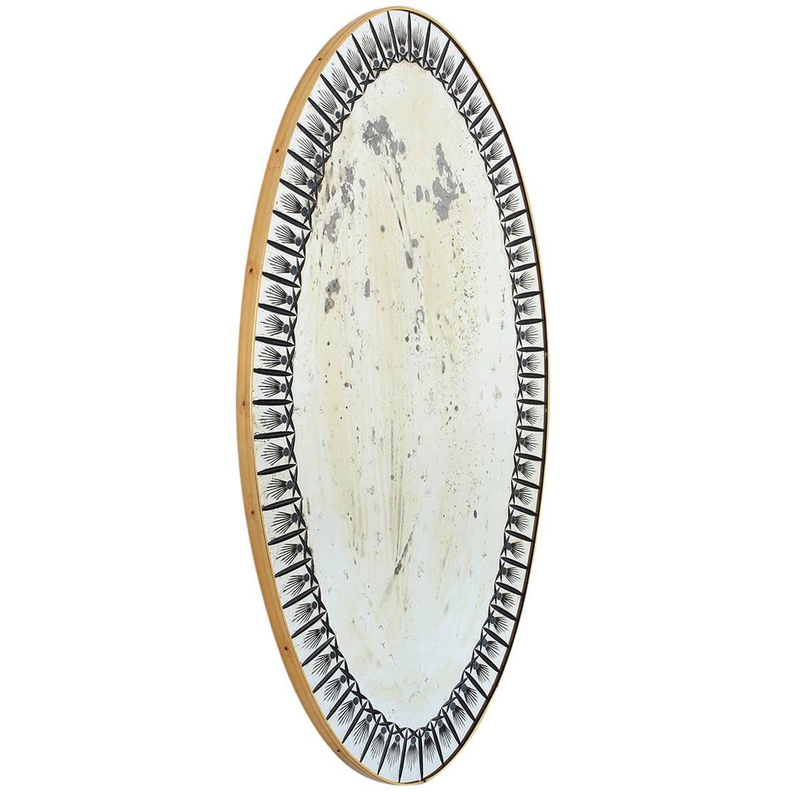 Oval Cristal Art Mirror