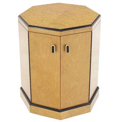 Birds Eye Maple Side Table Pedestal