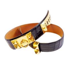 Vintage Hermés Crocodile Belt