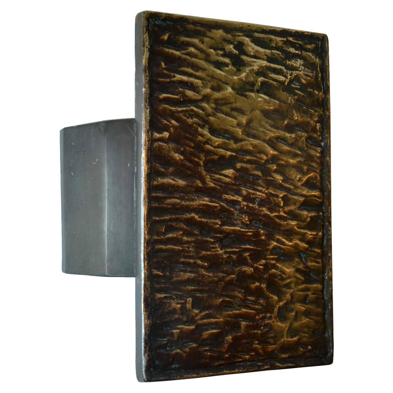 Bronze Push and Pull Art Door Handle with Relief