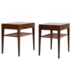 Vintage Pair of Severin Hansen Rosewood side tables