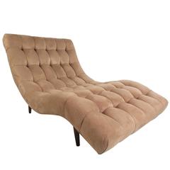 Mid-Century Modern Tufted Chaise Lounge, In The Style of Adrian Pearsall