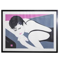 Framed Art Deco Style Print of a Woman