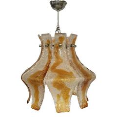 1970s Mazzega Murano Hanging Lamp, Italy