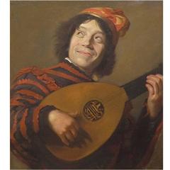 Academic Study of Frans Hals 'The Lute Player' circa 1900