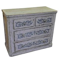 Spanish 19th Century Commode in Painted Wood