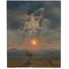 Peinture de nu surréaliste d'Alex Alemany