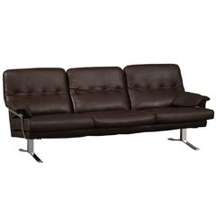 Three-Seat Sofa by Arne Norell in Buffalo Leather
