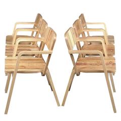 Marco Dessi Model Prater Plywood Chairs