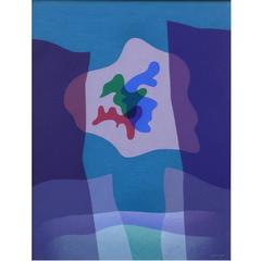 Huile abstraite sur toile de Raymond Jonson, 1941, Huile n° 2