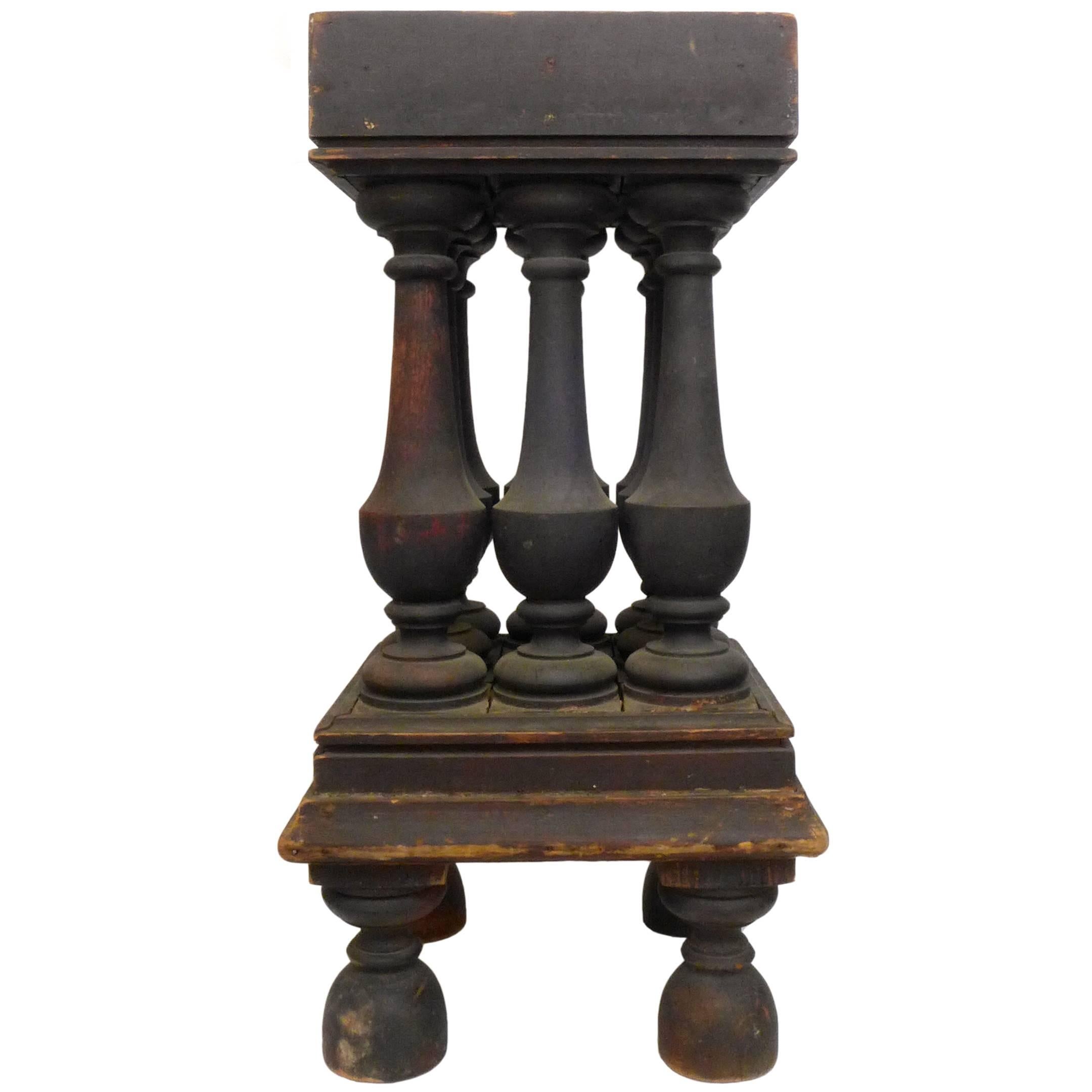 Victorian Turned Wood Stand For Sale