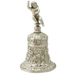 Sterling Silver Table Bell, Vintage Elizabeth II
