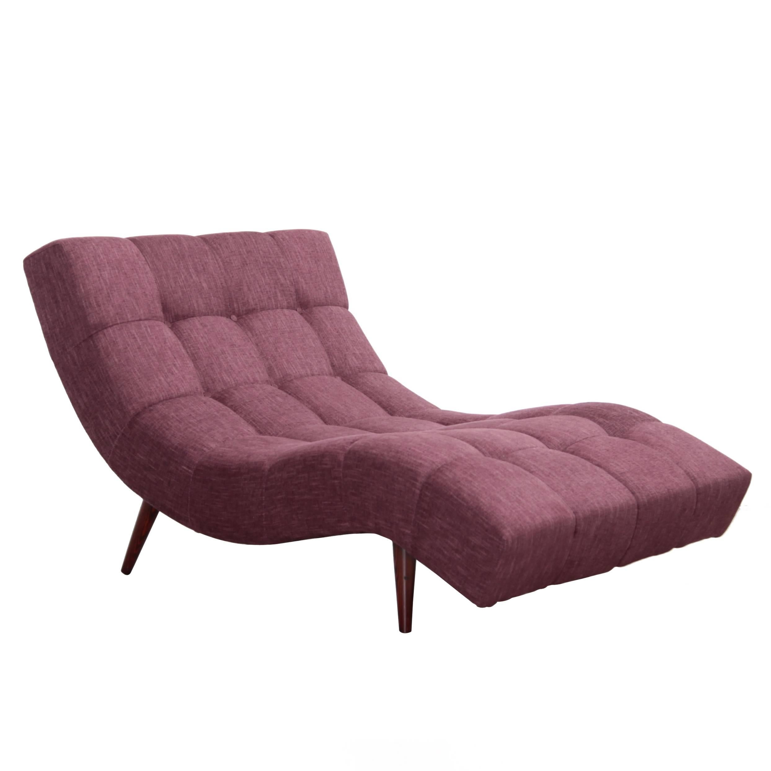 Superbe chaise longue "Wave" dans le style d'Adrian Pearsall:: États-Unis:: années 1960
