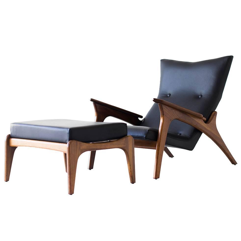 Adrian Pearsall Lounge Chair And Ottoman For Craft Ociates Inc Adrian Pearsall Lounge Chair And Ottoman For Craft Ociates Inc 990 Lc At 1stdibs
