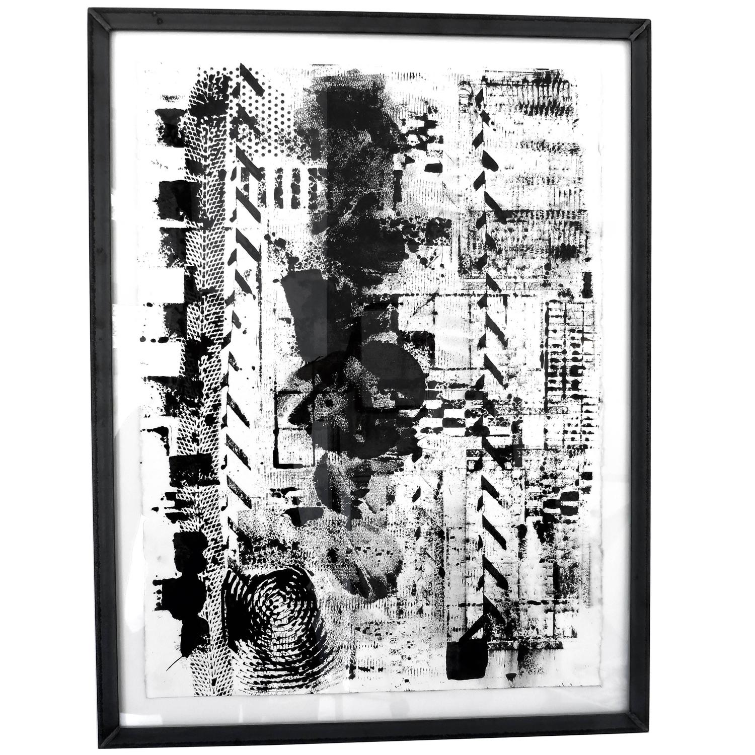 Multi Layered Black India Ink Drawings on Paper by Elliot Bergman, 2016 For Sale at 1stdibs